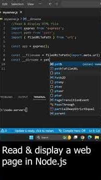 How to read and display web page (HTML file) in Node.js