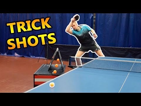 Table Tennis Trick Shots with Pongfinity