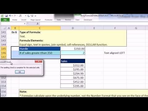 Ctrl + Shift + Enter: Excel Array Formulas #01: Review Formula Basics (15 Important Examples)
