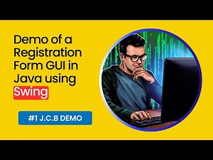 Demo of a Registration Form GUI in Java using Swing