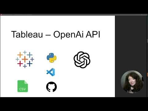 Tableau - OpenAI API Integration by using TabPy Python. POC