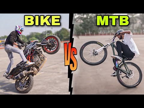 EPIC STUNT RIVALRY | Motorbike Madness vs. Cycle Skills Showdown