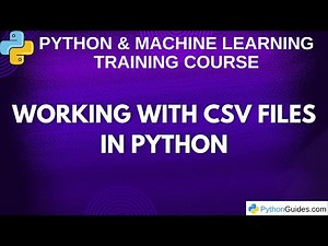 CSV Module - How to Read and Write CSV Files | Python Tutorial | 2025