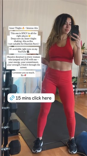 Inner thighs and Abs —- class Linked 🔗 click it and let’s go! -#abs #absworkout #absworkoutforwomen
