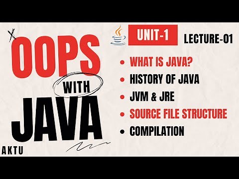 Lecture 1 | Unit-1 | Object Oriented Programming with Java | Aktu OOPs With Java | 4th sem BCS-403