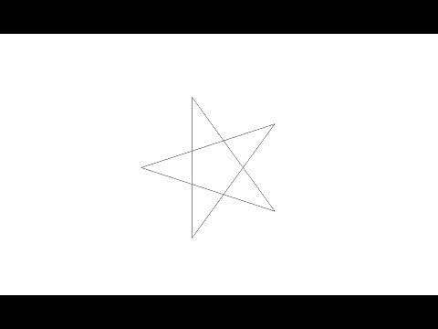 How to draw a Star using Python Turtle Graphics