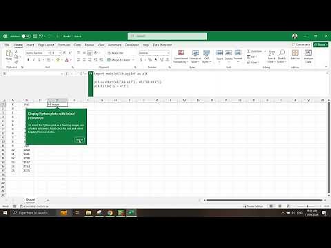 Simple Matplotlib Example Using Python in Excel