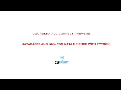 Databases and SQL for Data Science with Python | COURSERA Answers By IBM