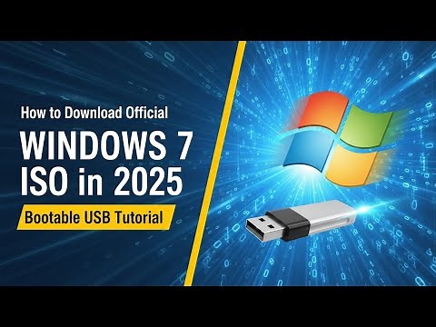 How to Download Windows 7 Official ISO in 2025 | Create Bootable USB Step-by-Step #windows7