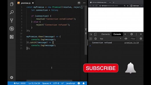 JavaScript Promise Tutorial: Resolve, Reject, and Chaining in JS and ES6
