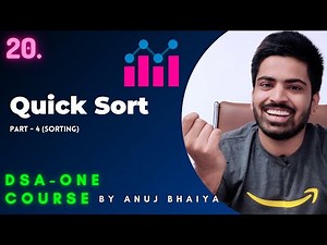 Quick Sort Algorithm | C++ / Java complete explanation for Beginners and Code | DSA-One Course #20
