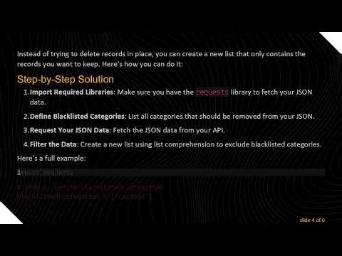 How to Delete Records from a JSON File Using Python