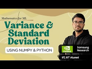 10.24 Variance & Standard Deviation in Python | Statistics & Probability