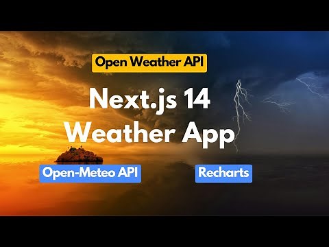 🌤️ Weather App 🌤️ using Open Weather API | Recharts | Open-Meteo API | Next JS Tutorial