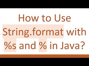 How to Use String.format with %s and % in Java?