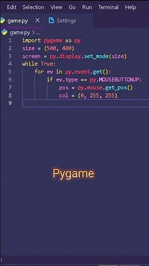 Pygame - Create game in python || Pygame python tutorial #python #pygame