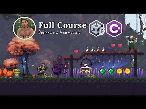 Unity 6 & C# Full Tutorial for Beginners by Making a 2D Game in Unity Game Engine & C# Programming