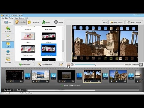 How to Make a Photo Slideshow with Music and 3D Animation - SmartSHOW 3D Tutorial