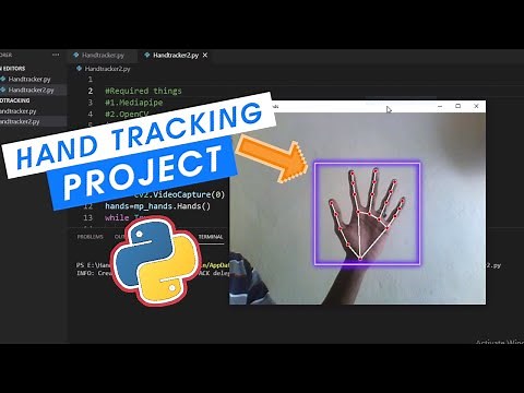 Python project : AI hand tracking using python ( Media pipe )