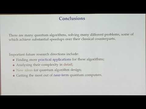 An Overview of Quantum Algorithms