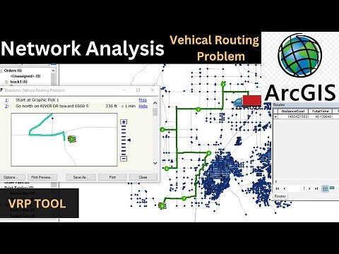 Vehical routing Problem (VRP) in arcgis : Network analysis tool