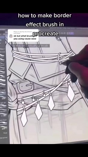 Create a Custom Outlined Brush in Procreate Tutorial