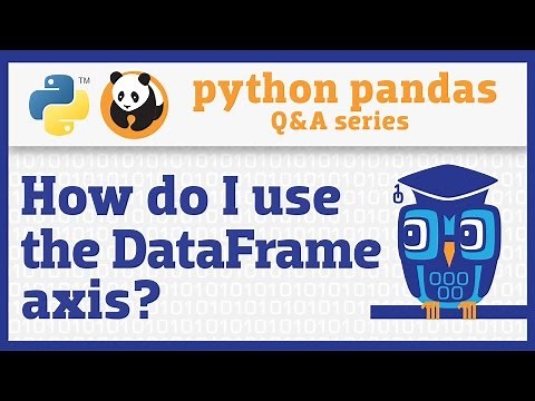 How do I use the "axis" parameter in pandas?
