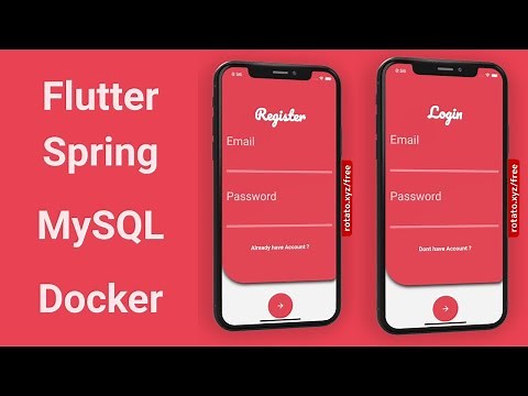 Spring Boot Flutter Login Registration | Flutter Spring Boot Authentication | REST API | MySQL