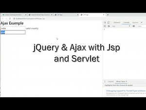 Jquery and Ajax with Servlet