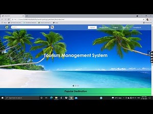 Tourism Management system website | HTML | CSS | Javascript | MySQL | PHP