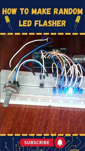 Random LED Flasher & Random Lights Flashing with Arduino