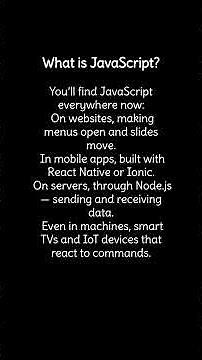 What is JavaScript?