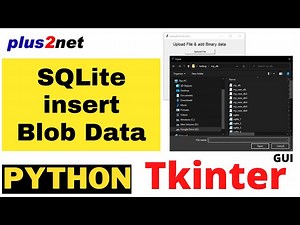 Tkitner to managing SQLite database Blob data using file browser to select upload photos and display