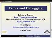 Errors and Debugging in Eclipse in English