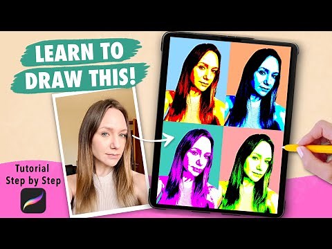 Turn Your Photo into a Pop Art Portrait in Procreate - step by step tutorial