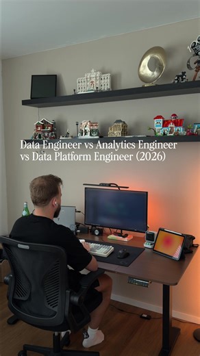 Most people confuse these three data roles… but they are actually very different. If you're thinking about starting a career in data, analytics or data engineering, understanding these roles can save you years of confusion. Analytics Engineer Analytics Engineers sit between Data Engineers and Data Analysts. Their job is to transform raw data into clean, reliable datasets that analysts and business teams can use. Typical tools: SQL, dbt, data modeling, Snowflake, BigQuery Data Engineer Data Engin