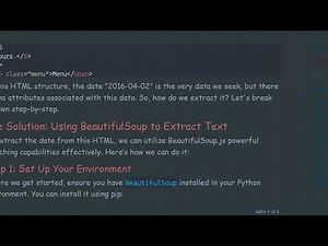 How to Extract Dates from HTML Without Attributes Using Python's BeautifulSoup