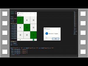 Morpion (Tic-Tac-Toe) Tkinter Library Python