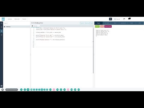 4.3.5 Rolling Dice codehs python