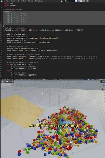 How to use Python to automate 3D simulations in blender #python #blender #3danimation #coding