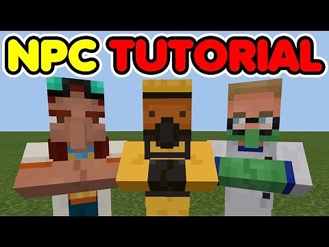 How to Spawn and Use NPC Mob in Minecraft Bedrock