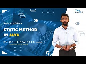 Static Methods in Java | TAP Academy