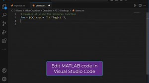 Run MATLAB programs right from Visual Studio Code ➡️ https://spr.ly/61840vnqk | MATLAB