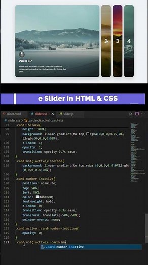 Create a STUNNING Image Slider in MINUTES with HTML CSS & JavaScript