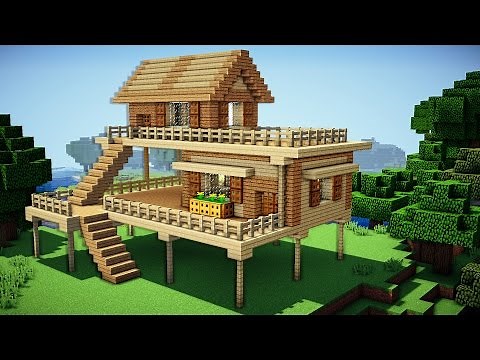 Minecraft: Starter House Tutorial - How to Build a House in Minecraft / Easy /