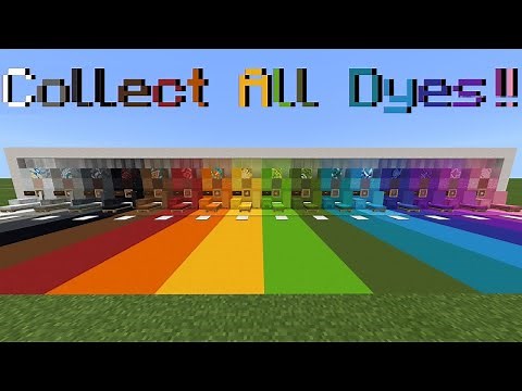 How to Get Every Dye in Minecraft