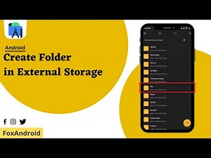 How to create Folder in External Storage - Android Studio Tutorial | Make Directory | Foxandroid