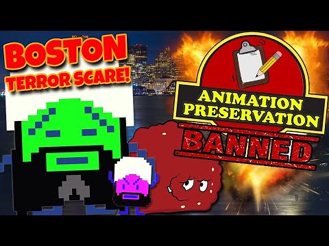 BOMB SCARE! Boston Mooninite Panic - BANNED Aqua Teen Hunger Force episode | Animation Preservation