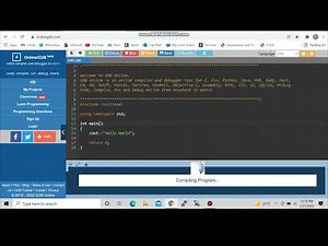 How to use Online GDB compiler to run programs in any Programming Language