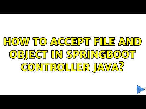 How To accept File and object in springboot controller java?